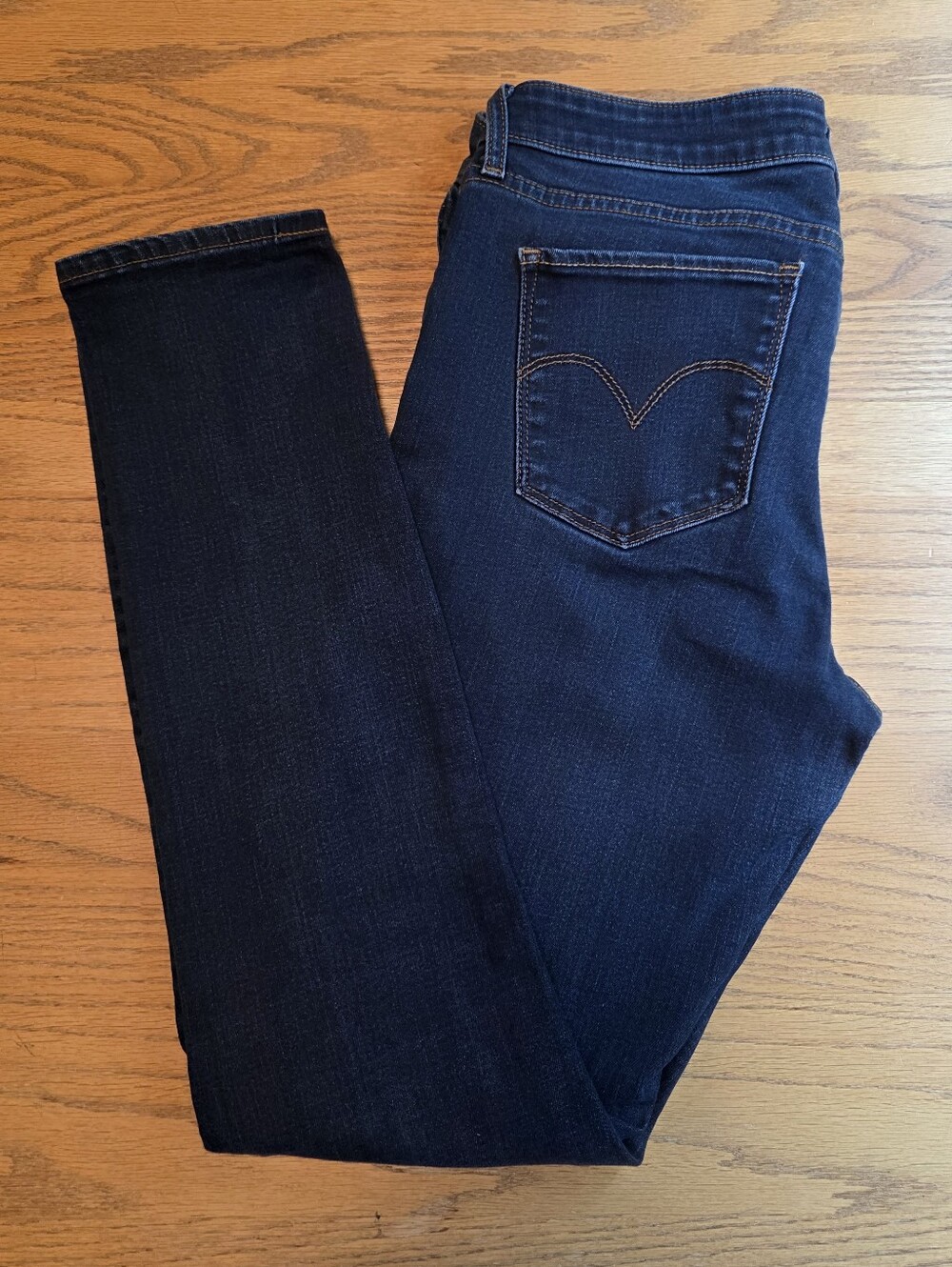 Levi's 711 Skinny Jeans Women's Size 31X32 Dark Wash - Picture 9 of 16